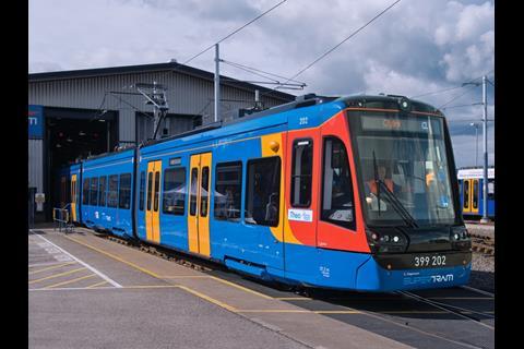 The entry of Sheffield's first Citylink tram-train vehicles into passenger service on September 14 was attended by Transport Minister Paul Maynard. (Photos: Tony Miles)